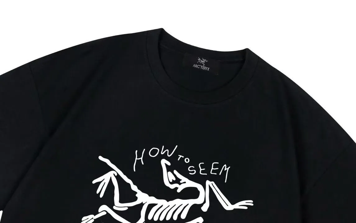 （ ） ARC TERYX 2025New Arrival logo Same Style t 100％ 32 ：Black Size：XS S M L